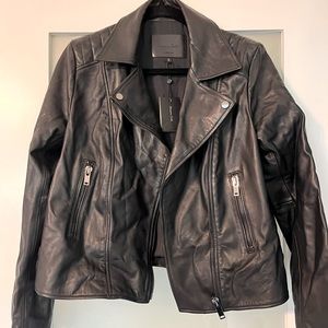 Massimo Dutti Leather Jacket (L)